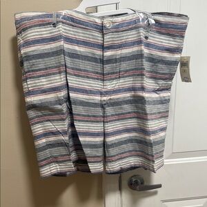Lucky Brand Blue and Red Flat Front Shorts